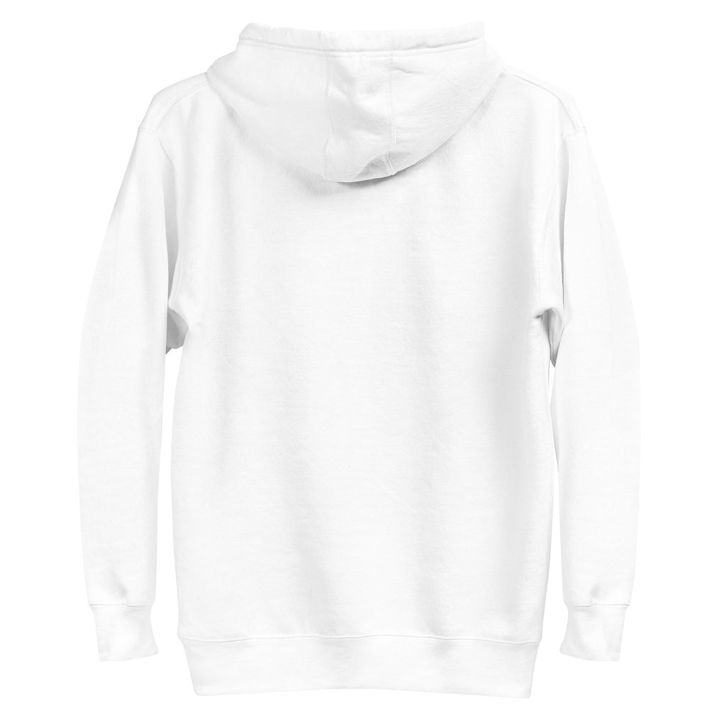 Dripping ALIVE hoodie white — raw graphic streetwear - back view