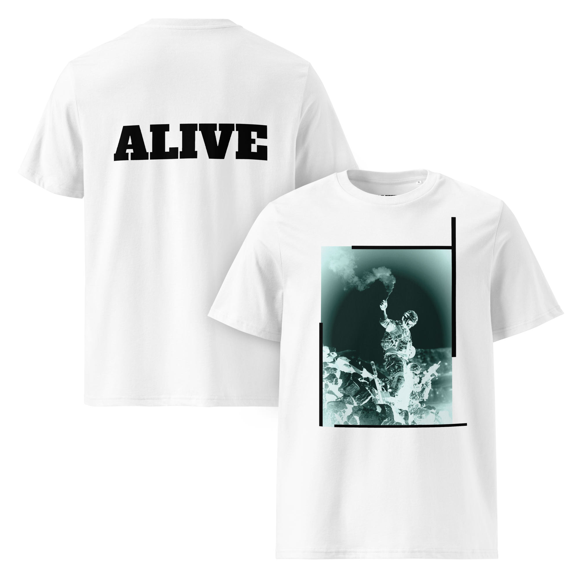 ALIVE Soldier Tee - White