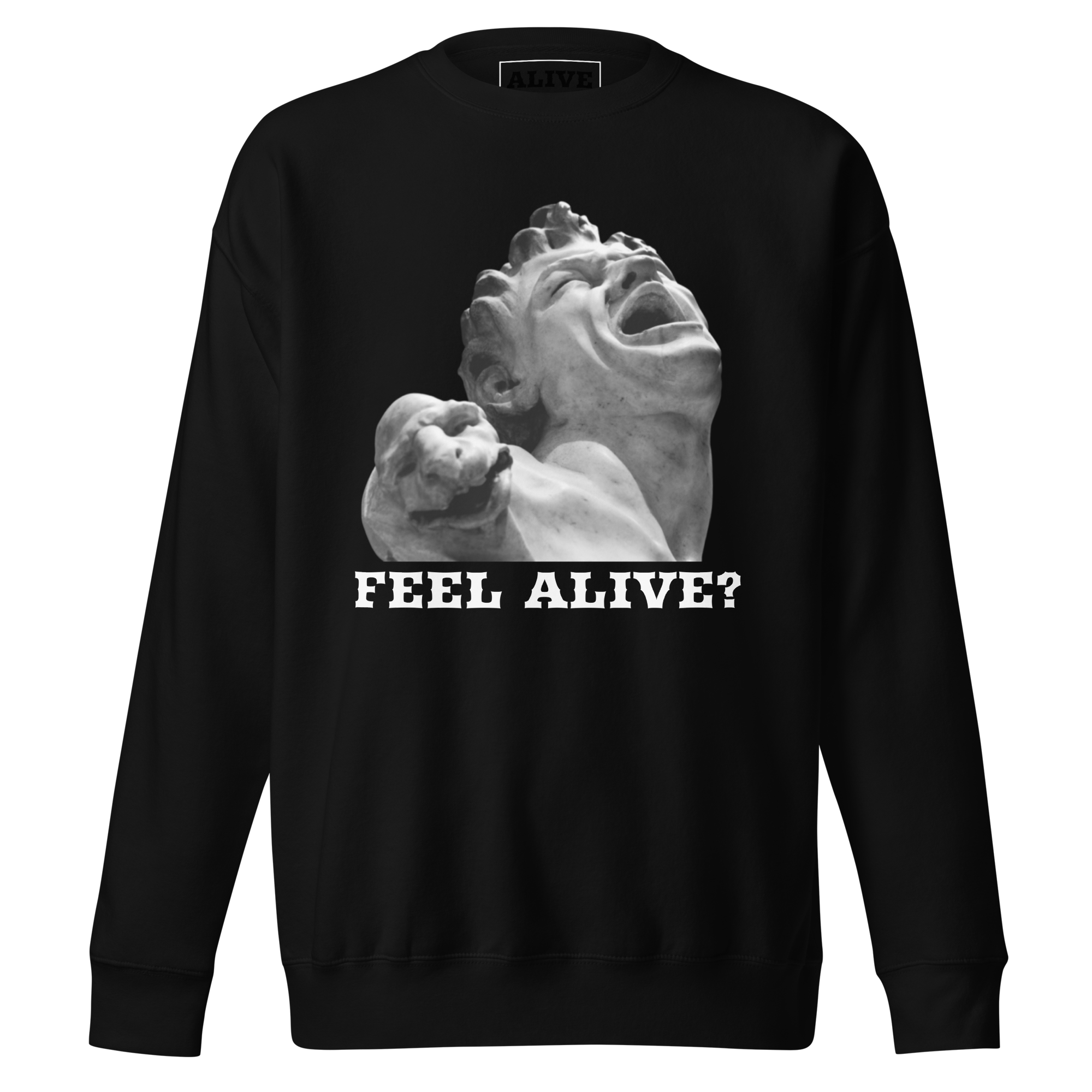 FEEL ALIVE Sweatshirt - Black