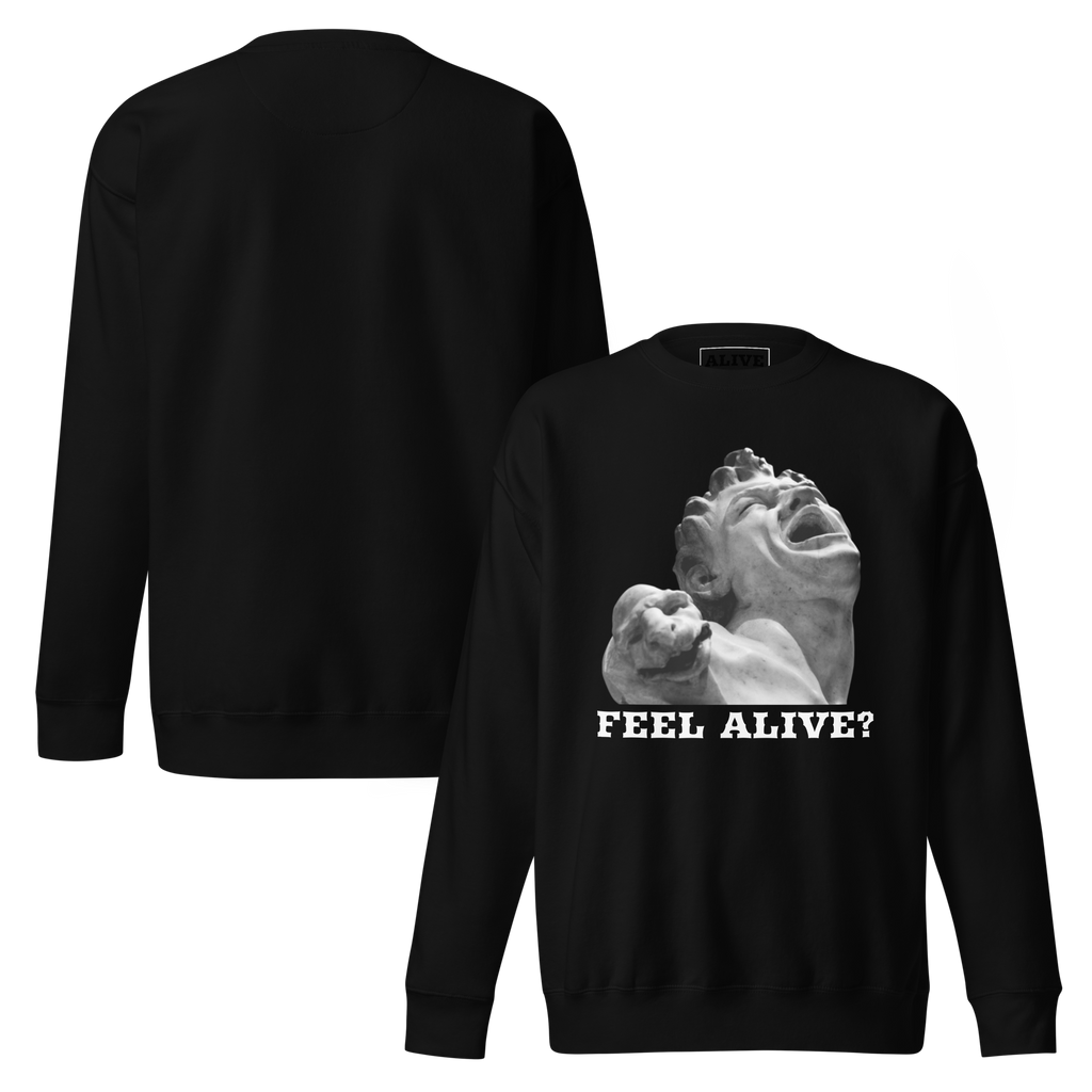 FEEL ALIVE Sweatshirt - Black