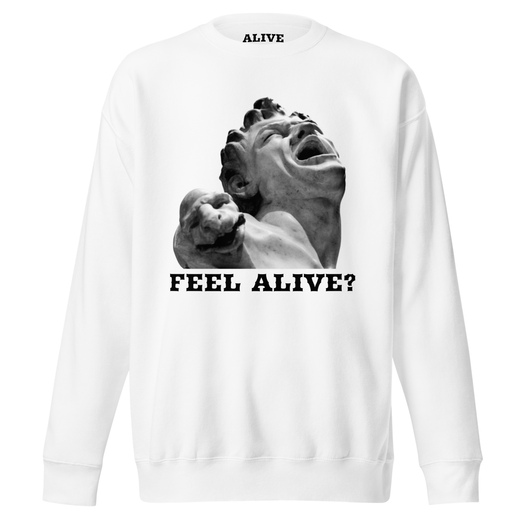 FEEL ALIVE Sweatshirt - White