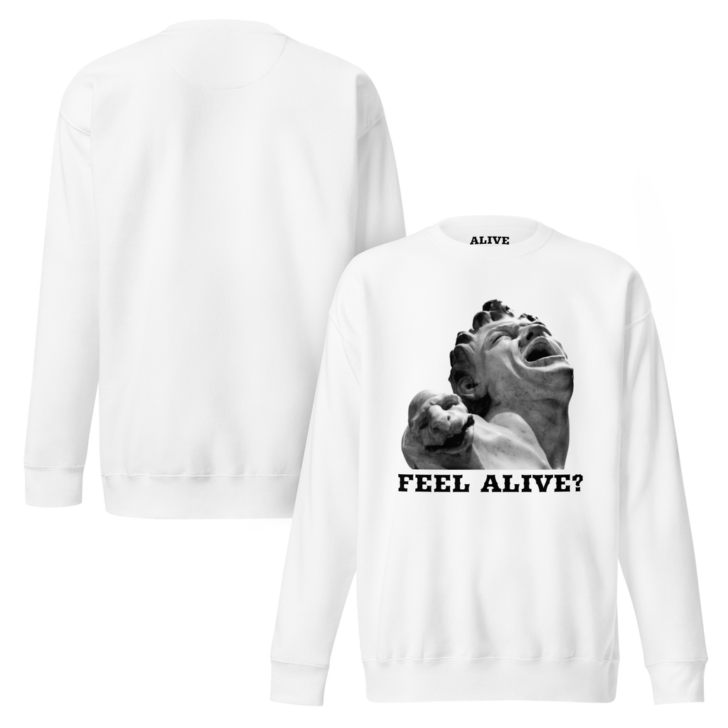 FEEL ALIVE Sweatshirt - White