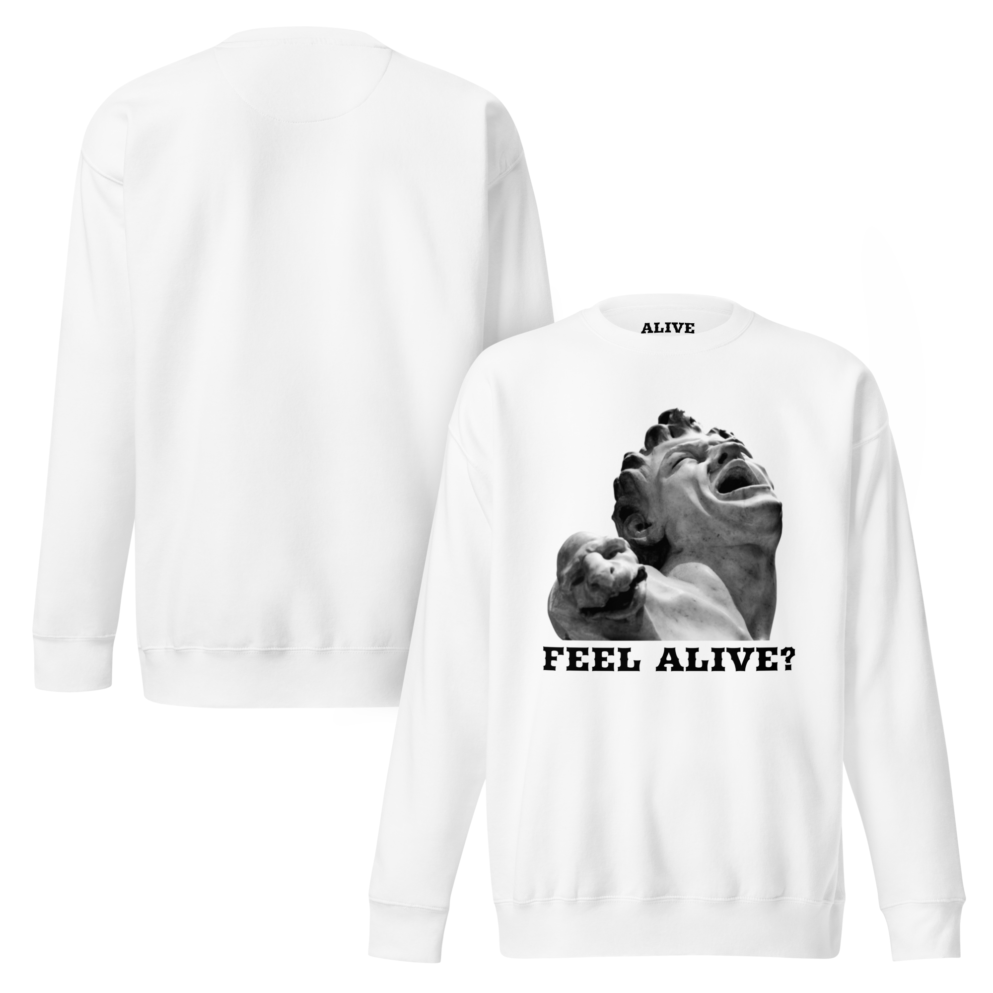 FEEL ALIVE Sweatshirt - White